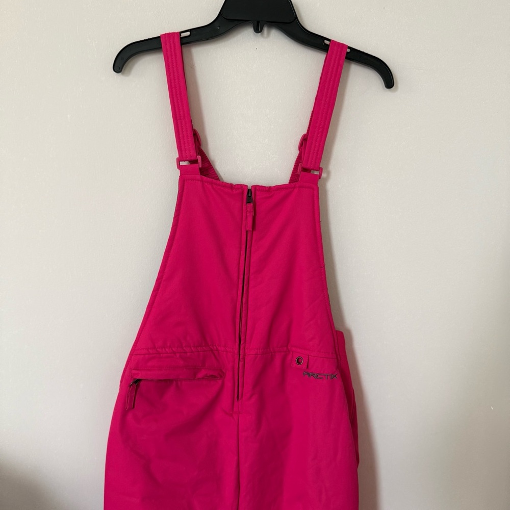 Arctix Youth Girl Snow Ski Bib Pants Jumpsuit Overalls in Pink size Junior XL - Picture 4 of 10